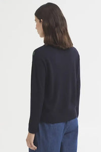 Nice Things Navy Polka Dot Sweater