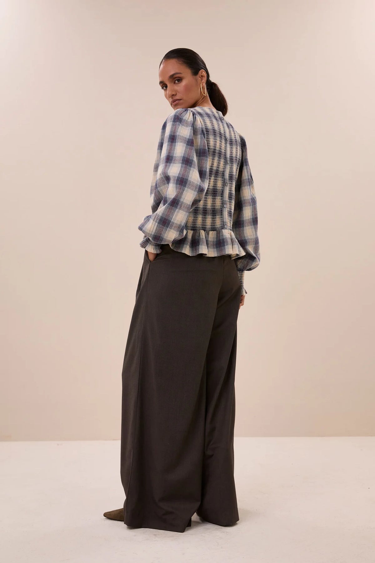 By-Bar Yena Tokyo Check Blouse