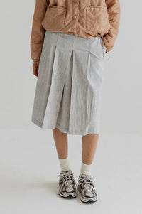 Project AJ117 Smilla Indigo Striped Skirt - The Mercantile London