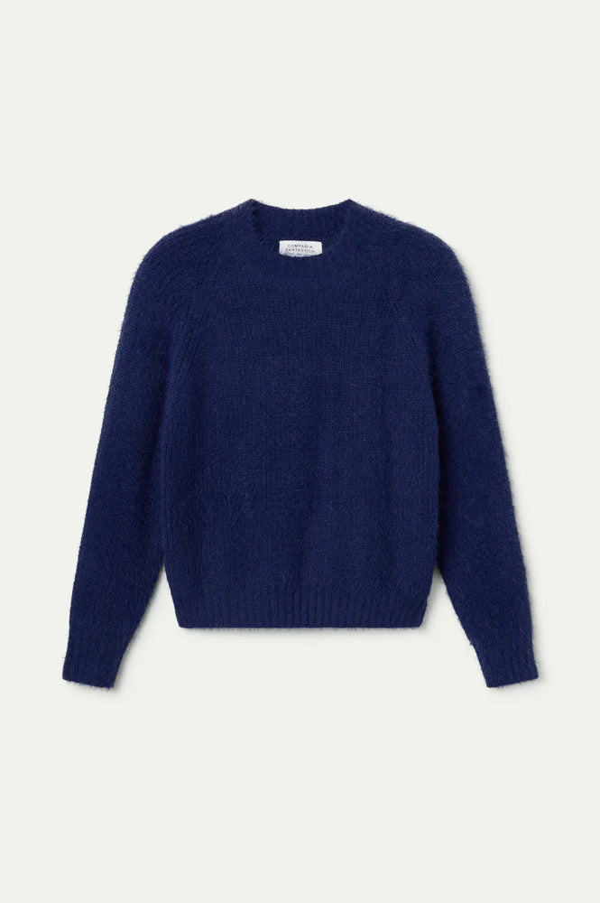 Compania Fantastica Blue Knitted Jumper - The Mercantile London