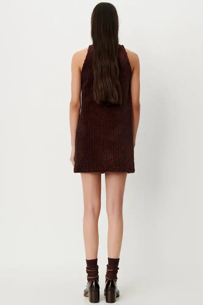 Sessùn Ondinette Ambrune Velvet Short Dress - The Mercantile London
