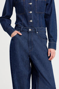 ICHI Berisel Barrel Leg Jeans - The Mercantile London