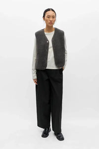 Object Ella Dark Grey Fleece Vest