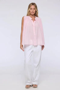 Charlie Joe Naoko Pink Sleeveless Shirt - The Mercantile London