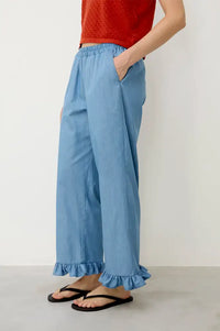 Diarte Norte Light Denim Trousers - The Mercantile London