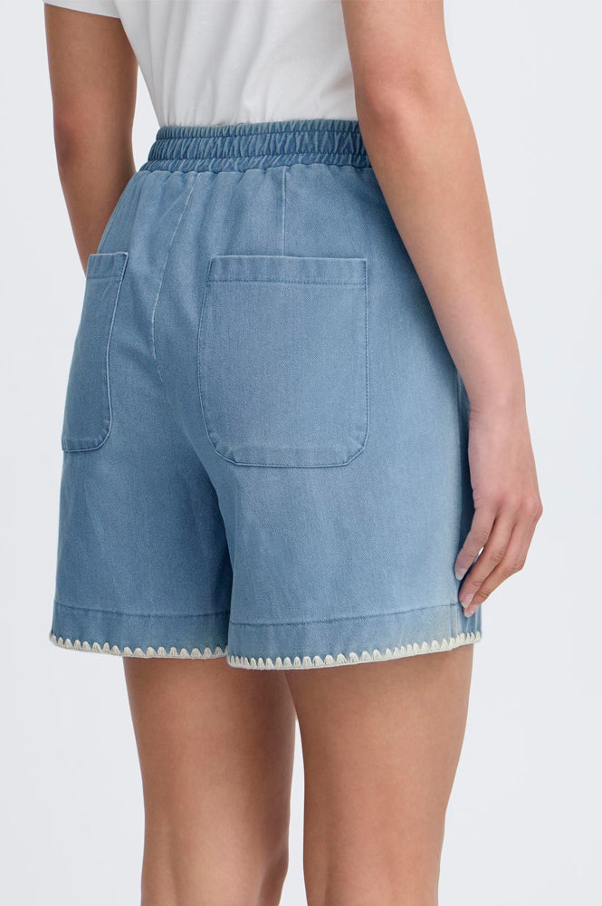 ICHI Kate Denim Shorts - The Mercantile London