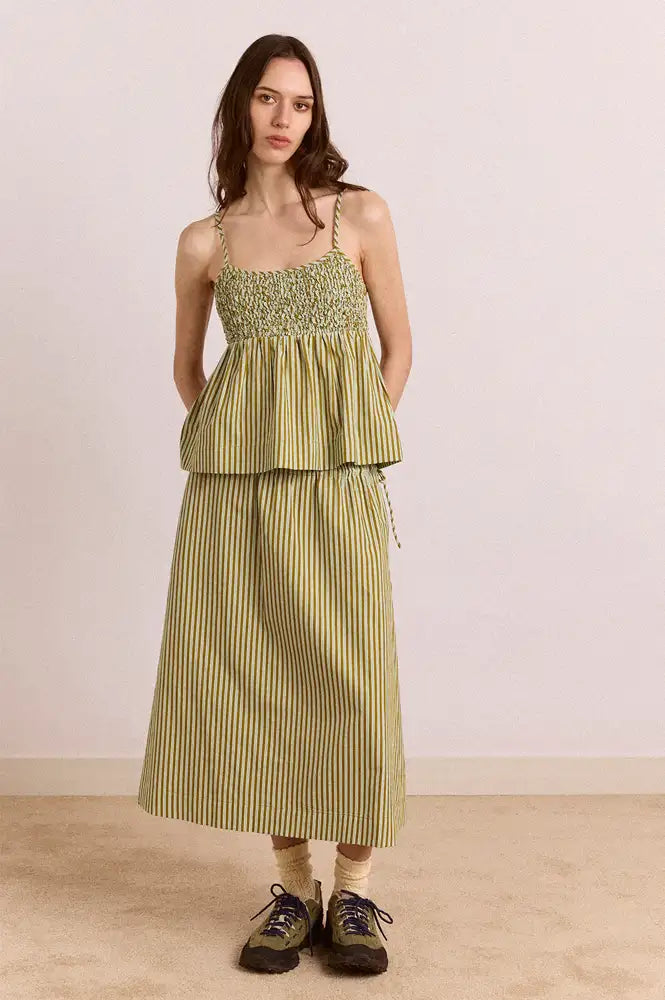 Damson Madder Dinah Basil Stripe Cami Top