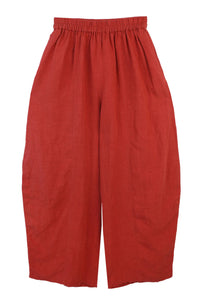 L.F. Markey Basic Linen Paprika Trouser - The Mercantile London