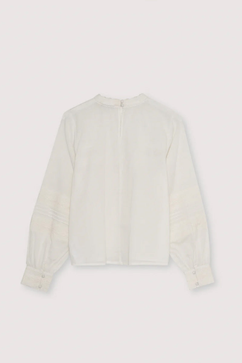 The New Society Perla Moonlight White Blouse - The Mercantile London