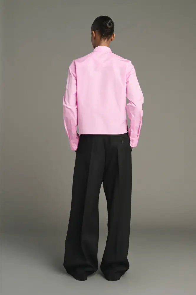 Soeur Jeanne Rose Silk Taffeta Shirt