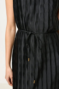 Louche Lumina Black Pleated Dress