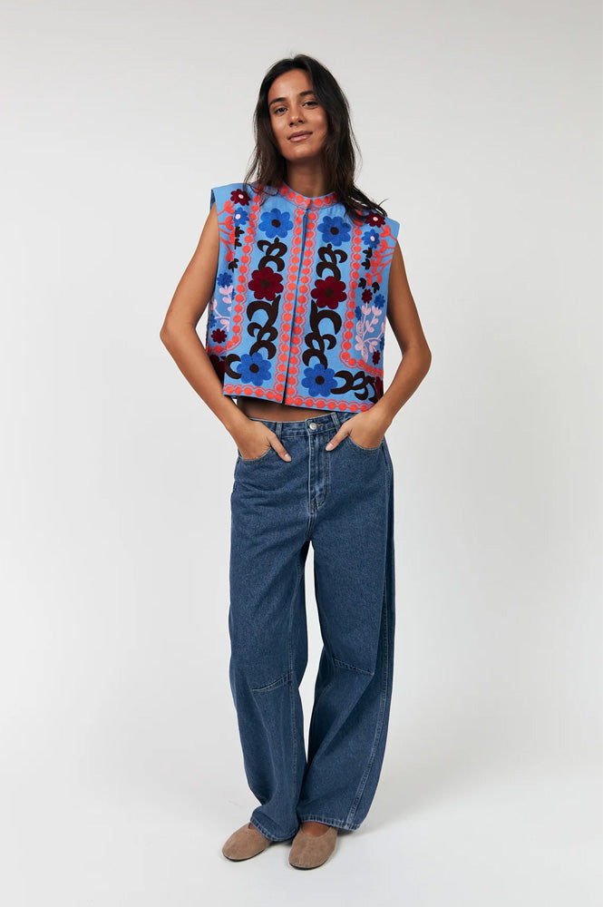 Lolly's Laundry Bini Bohemian Embroidered Vest
