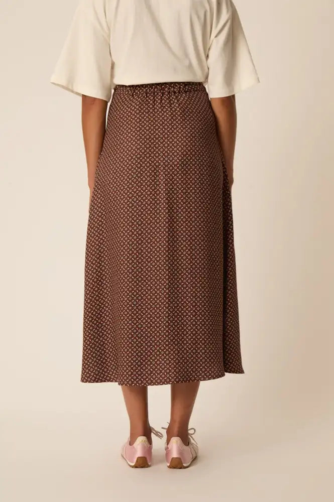 Des Petits Hauts Valette Floral Midi Skirt