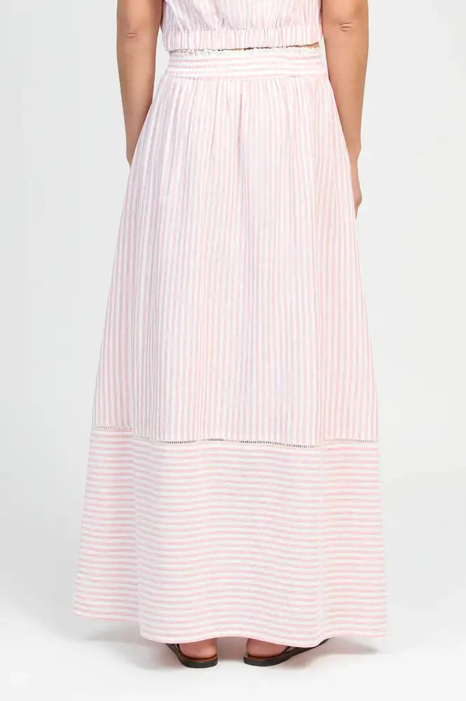 An'ge Ralyta Coral Striped Skirt - The Mercantile London