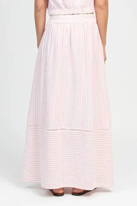 An'ge Ralyta Coral Striped Skirt - The Mercantile London