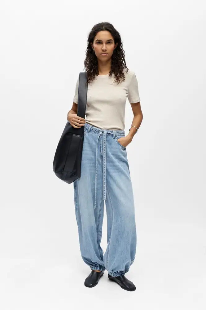 Object Lara Light Blue Denim Jogger Trousers
