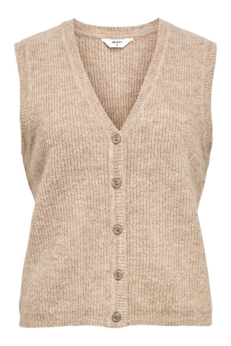 Object Diana Morel V-Neck Knitted Vest - The Mercantile London