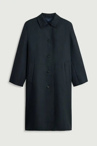 Soeur Liam Deep Navy Virgin Wool Coat