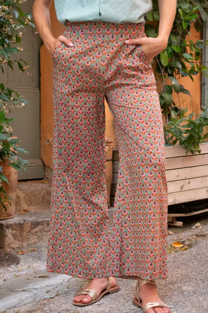 Zen Ethic Leana Opio Green Trousers - The Mercantile London