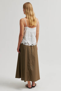 Second Female Shia White Strap Top - The Mercantile London