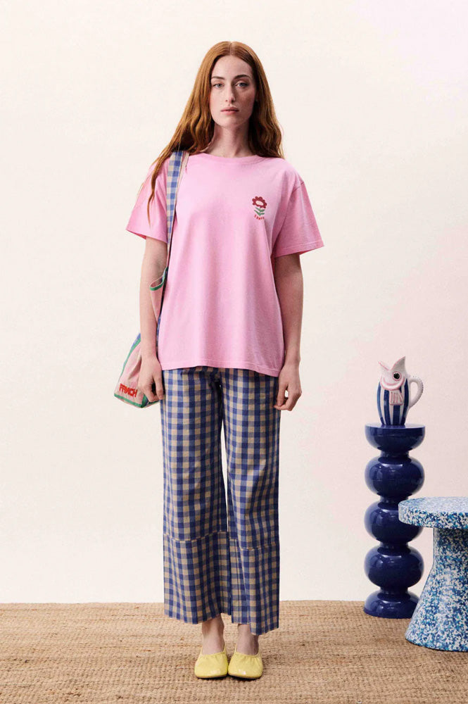 FRNCH Nymphaea Pink T-Shirt - The Mercantile London