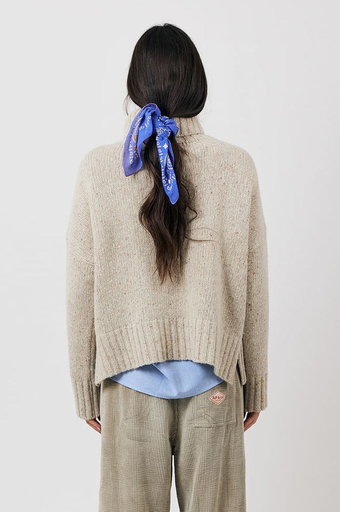 A.P Genievre Oat Turtle Neck Jumper - The Mercantile London