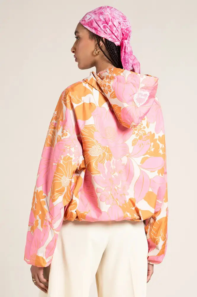 Flotte Darius Sunset Bloom Waterproof Bomber Jacket - The Mercantile London