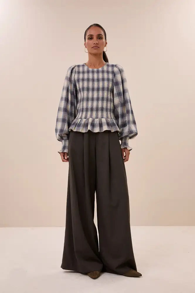 By-Bar Yena Tokyo Check Blouse