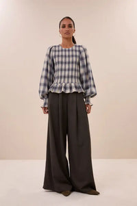 By-Bar Yena Tokyo Check Blouse