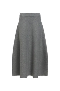Object Tone Medium Grey Knitted Skirt