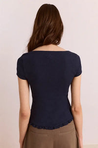 Damson Madder Posie Navy Top