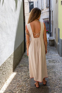 Indi & Cold Stone Cross Stitch Embroidered Dress