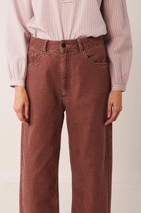 Indi & Cold Cherry Washed Twill Trousers - The Mercantile London