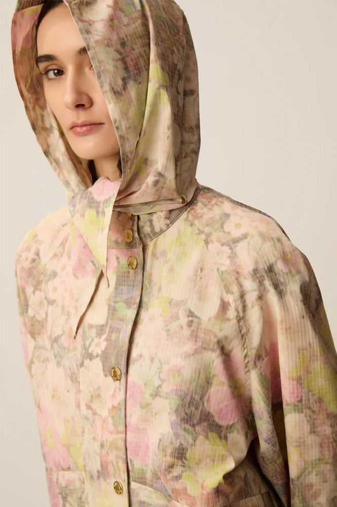 Des Petits Hauts Ylang Bouquet Waterproof Parka - The Mercantile London