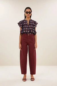 By-Bar Begum Wine Jeans