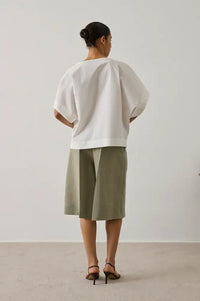 Soeur Issa White Asymmetric Blouse - The Mercantile London