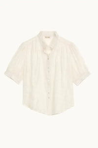M.A.B.E Alli Ecru Dotted Blouse