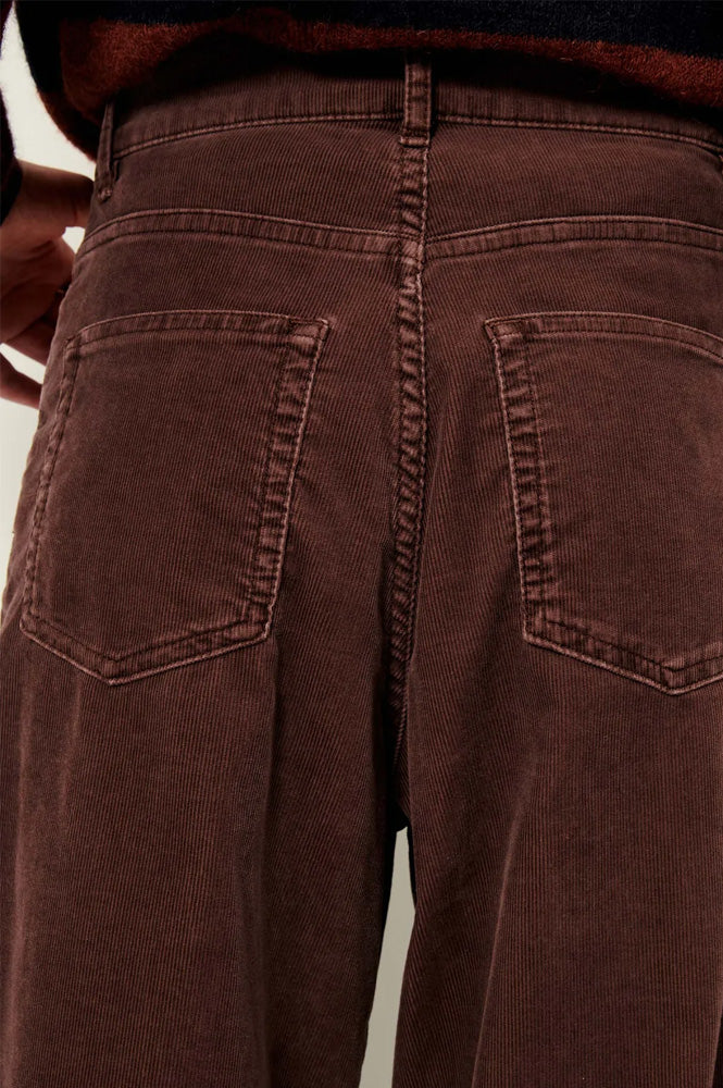 Sessùn Velvet Cruise Coffee Trousers - The Mercantile London