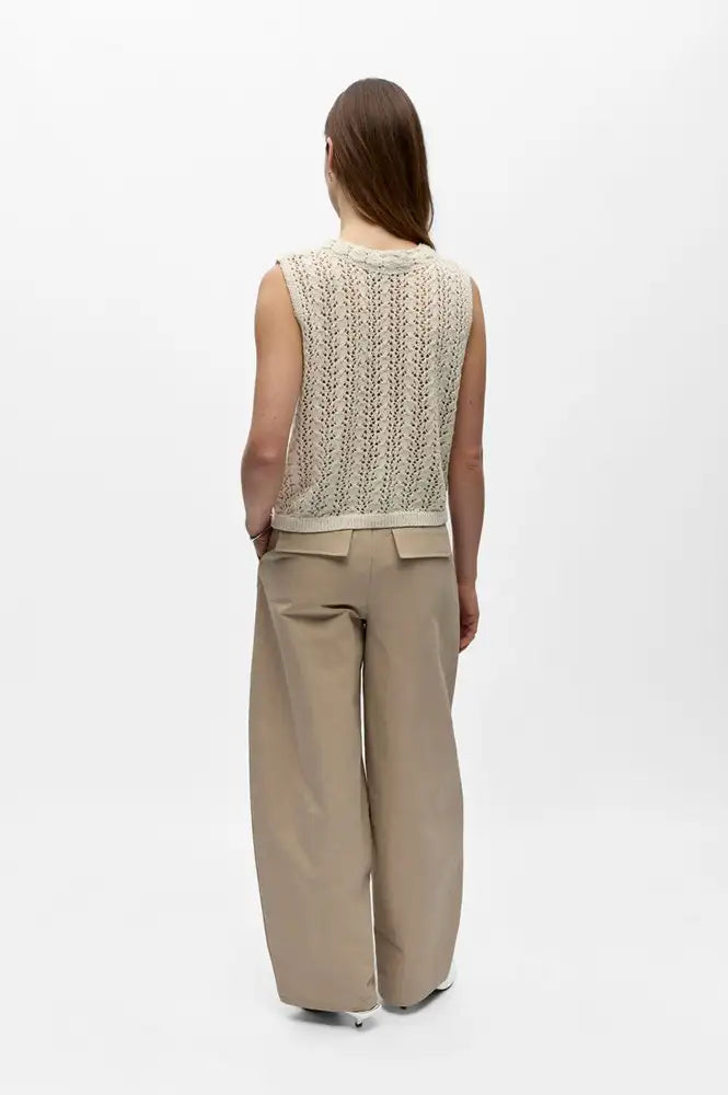 Object Jolin Birch Knitted Vest Top - The Mercantile London