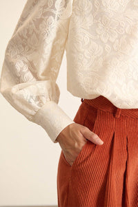 Garance Voltaire Terracotta Corduroy Trousers - The Mercantile London