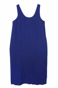 L.F. Markey Basic Linen Shift Cobalt Dress - The Mercantile London