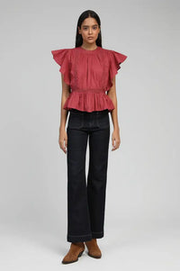 An'ge Salekina Terracotta Blouse - The Mercantile London
