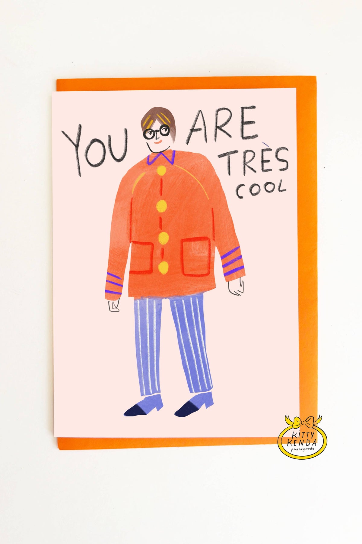 SS25 Kitty Kendra Tres Cool Greeting Card - The Mercantile London