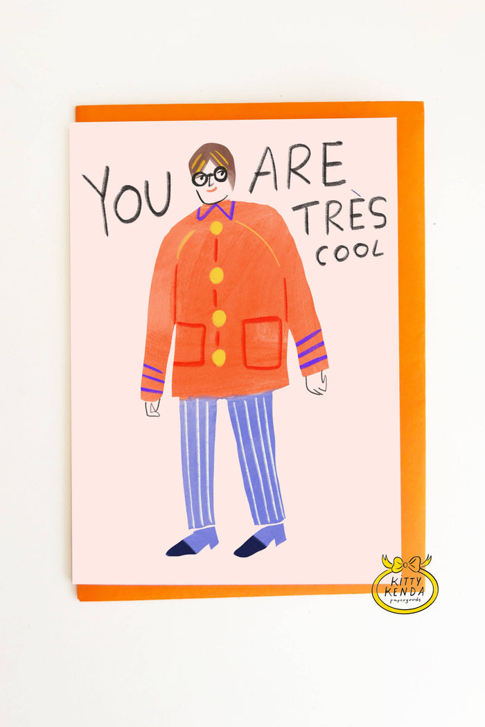 SS25 Kitty Kendra Tres Cool Greeting Card - The Mercantile London