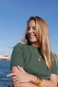 Palas Belamar Green Agate Necklace - The Mercantile London