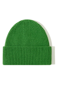 Billy Bamboo Merino Wool Green Beanie - The Mercantile London