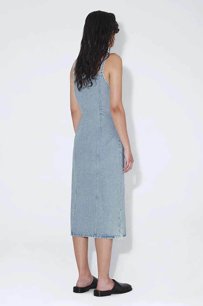 Dr Denim Nia Dress Drift Light Retro - The Mercantile London