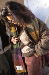 Dawn x Dare Erica Mocha Diamond Jumper - The Mercantile London