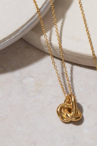 Gold Knot Necklace - The Mercantile London