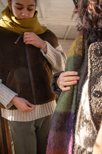 Sessùn Mounty Dark Earth Gilet - The Mercantile London